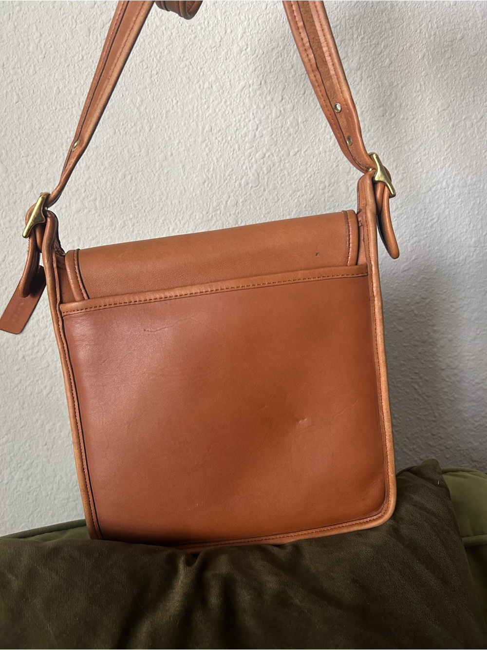 COACH 9144 Vintage Leather Shoulder Bag Camel Brown Authentic Crossbody - Picture 11 of 15